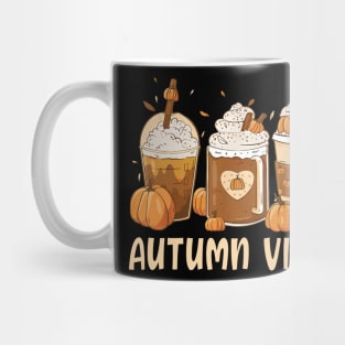 Autumn Vibes Funny Pumpkin Spice Coffee Lattee Mug